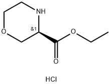 (R)-Ethyl morpholine-3-carboxylate hydrochloride Struktur