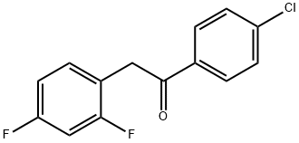 1-(4-Chlorophenyl)-2-(2,4-difluorophenyl)ethanone Struktur