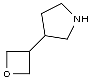 3-(Oxetan-3-yl)pyrrolidine Struktur