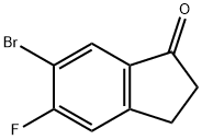 6-BroMo-5-fluoro-2,3-dihydro-1H-inden-1-one Struktur