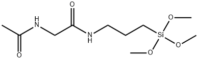 N-(ACETYLGLYCYL)-3-AMINOPROPYLTRIMETHOXYSILANE, 5% in Methanol Struktur