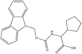 FMoc-a-cyclopentyl-DL-glycine Struktur