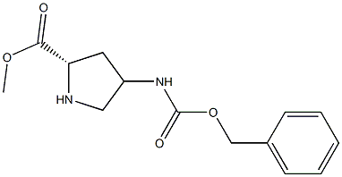 L-Proline, 4-[[(phenylMethoxy)carbonyl]aMino]-, Methyl ester Struktur