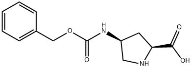 (2S,4S)-4-(((Benzyloxy)carbonyl)aMino)pyrrolidine-2-carboxylic acid Struktur