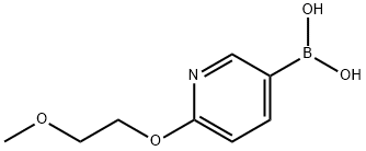 (6-(2-Methoxyethoxy)pyridin-3-yl)boronic acid Struktur