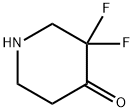 3,3-Difluoro-4-piperidinone hydrochloride Struktur