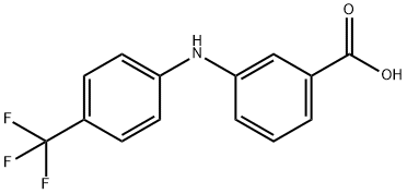 3-((4-(TrifluoroMethyl)phenyl)aMino)benzoic acid Struktur