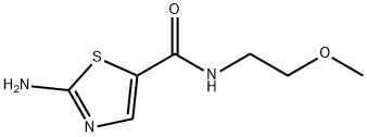 2-AMino-N-(2-Methoxyethyl)thiazole-5-carboxaMide Struktur