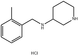 (2-Methyl-benzyl)-piperidin-3-yl-aMine hydrochloride Struktur