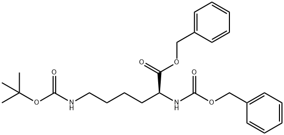 L-Lysine, N6-[(1,1-diMethylethoxy)carbonyl]-N2-[(phenylMethoxy)carbonyl]-, phenylMethyl ester Struktur