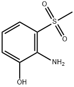 2-AMino-3-(Methylsulfonyl)phenol Struktur