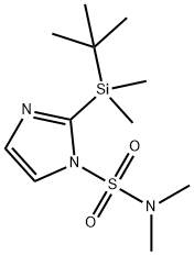 N,N-DiMethyl-2-(tert-butyldiMethylsilanyl)iMidazole-1-sulfonaMide Struktur