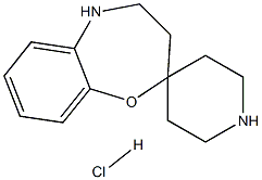 Spiro[1,5-benzoxazepine-2(3H),4'-piperidine], 4,5-dihydro-, hydrochloride Struktur