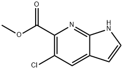 5-Chloro-7-azaindole-6-carboxylic acid Methyl ester Struktur