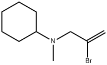 2-Bromo-3-(N-methylcyclohexylamino)prop-1-ene Struktur