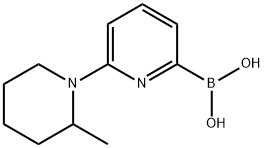 6-(2-METHYLPIPERIDIN-1-YL)PYRIDINE-2-BORONIC ACID Struktur