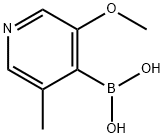 3-METHOXY-5-METHYLPYRIDINE-4-BORONIC ACID Struktur