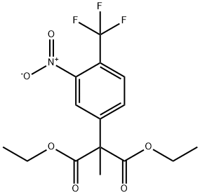 iethyl 2-Methyl-2-(3-nitro-4-(trifluoroMethyl)phenyl)Malonate Struktur