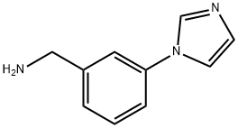 (3-(1H-imidazol-1-yl)phenyl)methanamine Struktur