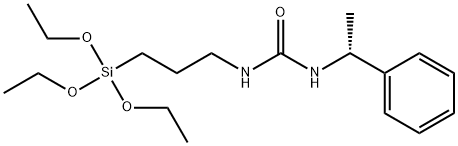 (R)-N-1-PHENYLETHYL-N'-TRIETHOXYSILYLPROPYLUREA Struktur