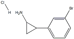 2-(3-bromophenyl)cyclopropanamine HCl Structure