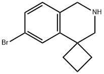 6'-broMo-2',3'-dihydro-1'H-spiro[cyclobutane-1,4'-isoquinoline] Struktur