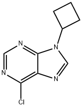 6-Chloro-9-cyclobutyl-9H-purine Struktur