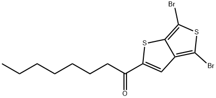 1-(4,6-dibroMothieno[3,4-b]thiophen-2-yl)octan-1-one Struktur