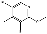 3,5-DibroMo-2-Methoxy-4-Methylpyridine Struktur