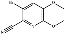 3-BroMo-5,6-diMethoxypicolinonitrile Struktur