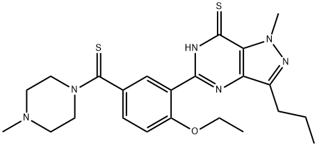 5-[2-Ethoxy-5-[(4-Methyl-1-piperazinyl)thioxoMethyl]phenyl]-1,6-dihydro-1-Methyl-3-propyl-7H-pyrazolo[4,3-d]pyriMidine-7-thione Struktur