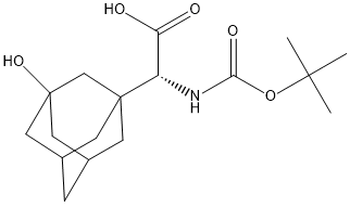 (R)-N-Boc-3-hydroxyadaMantylglycine Struktur