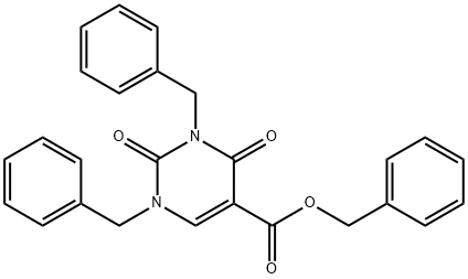 benzyl 1,3-dibenzyl-2,4-dioxo-1,2,3,4-tetrahydropyriMidine-5-carboxylate Struktur