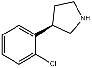 (R)-3-(2-Chlorophenyl)pyrrolidine Struktur