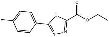 ethyl 5-(p-tolyl)-1,3,4-oxadiazole-2-carboxylate Struktur