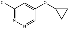 3-chloro-5-cyclopropoxypyridazine Struktur