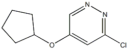 3-chloro-5-(cyclopentyloxy)pyridazine Struktur