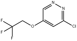 3-chloro-5-(2,2,2-trifluoroethoxy)pyridazine Struktur