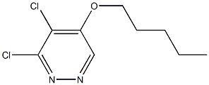 3,4-dichloro-5-(pentyloxy)pyridazine Struktur