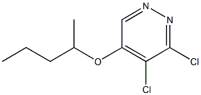 3,4-dichloro-5-(pentan-2-yloxy)pyridazine Struktur