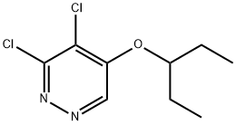 3,4-dichloro-5-(pentan-3-yloxy)pyridazine Struktur