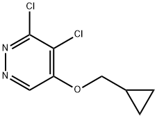 3,4-dichloro-5-(cyclopropylmethoxy)pyridazine Struktur