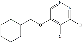 3,4-dichloro-5-(cyclohexylmethoxy)pyridazine Struktur