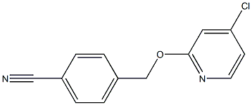 4-((4-chloropyridin-2-yloxy)methyl)benzonitrile Struktur