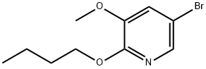 5-bromo-2-butoxy-3-methoxypyridine Struktur