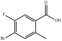 4-BroMo-5-fluoro-2-Methylbenzoic acid Struktur