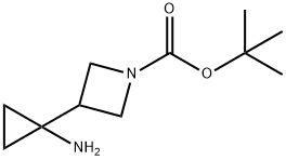 3-(1-AMino-cyclopropyl)-1-Boc-azetidine Struktur