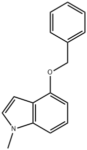 4-(Benzyloxy)-1-Methyl-1H-indole Struktur