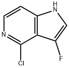 4-Chloro-3-fluoro-5-azaindole Structure