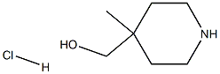 4-Methyl-4-piperidinemethanol hydrochloride Struktur